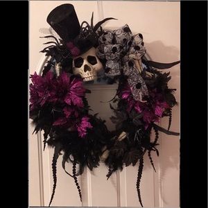 Halloween Skeleton Wreath